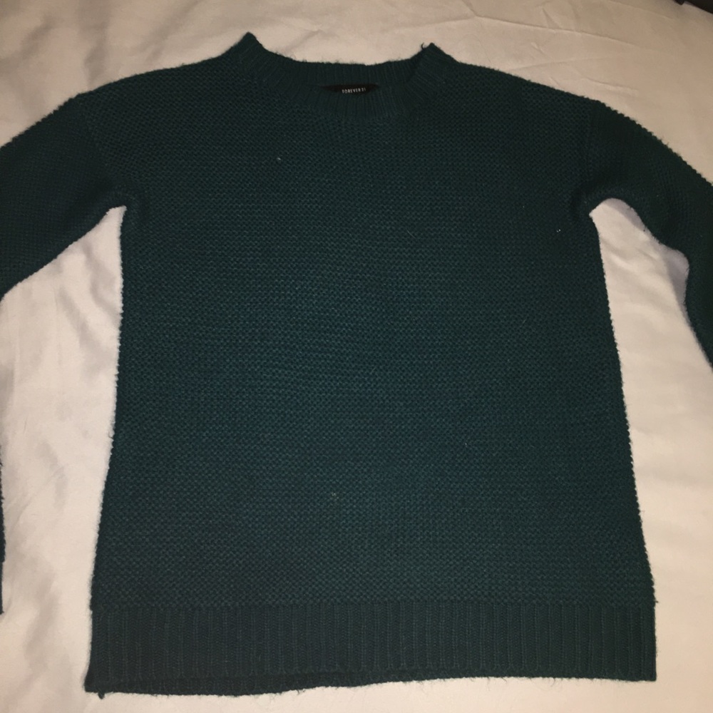 Dark green sweater